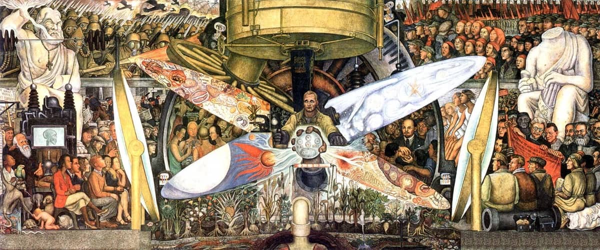 Man at the Crossroads by Diego Rivera