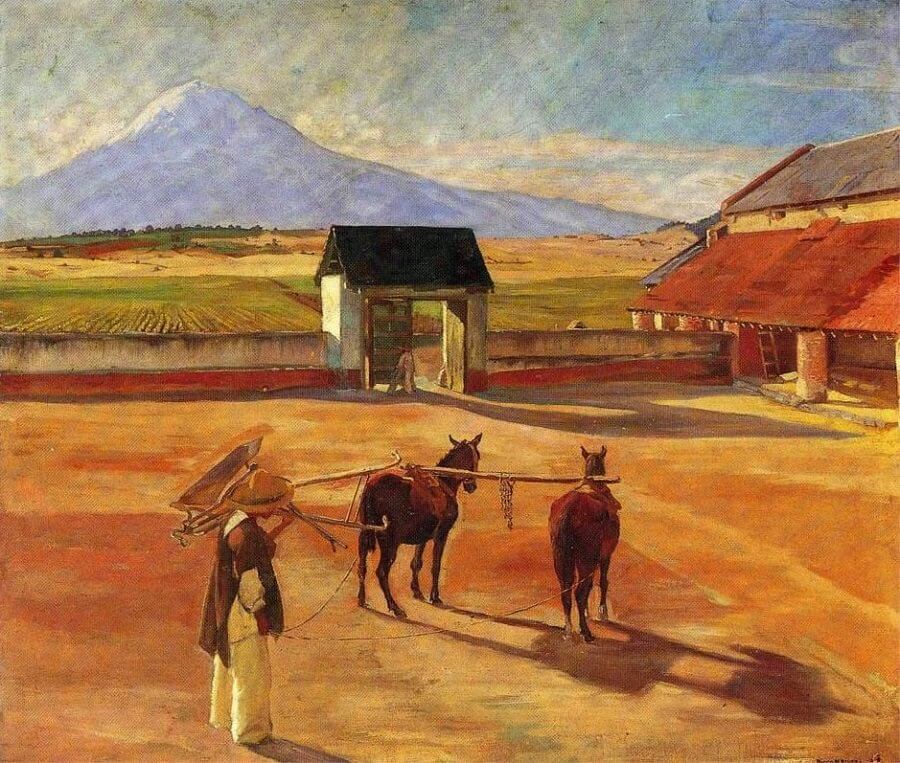 The Threshing Floor, 1904 by Diego Rivera