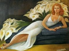 Portrait of Natasha Gelman by Diego Rivera