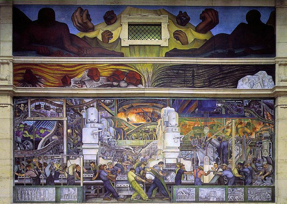 Detroit Industry, North Wall by Diego Rivera