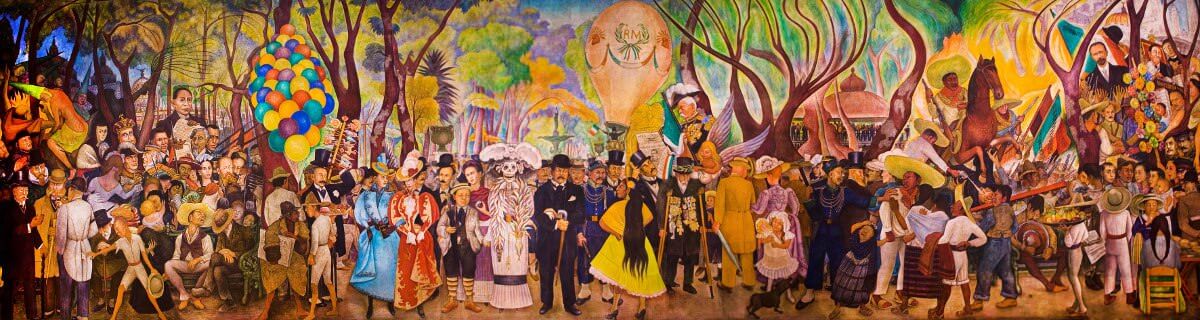 Dream of a Sunday Afternoon in Alameda Park by Diego Rivera