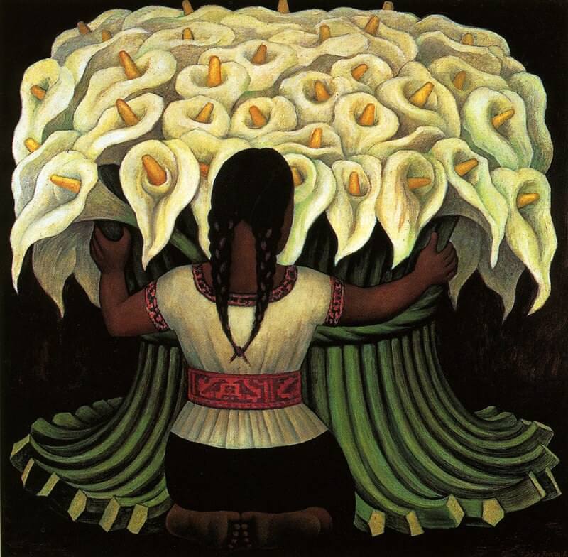 The Flower Seller by Diego Rivera