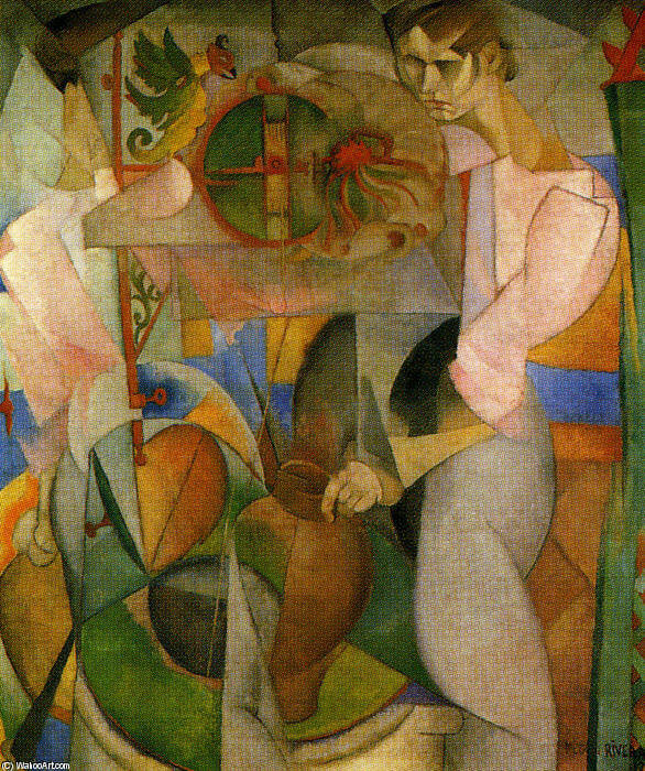 La Mujer del Pozo, 1913 by Diego Rivera