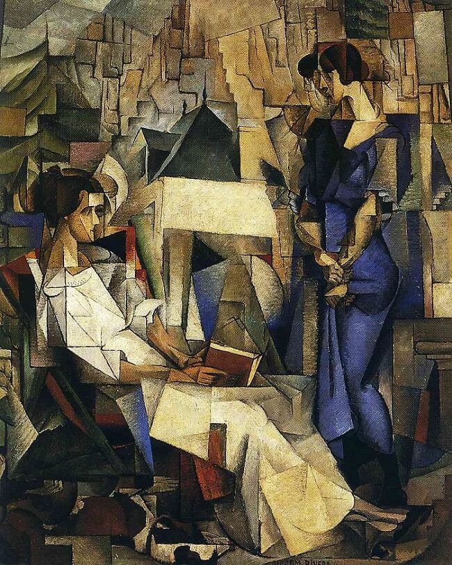 Portrait of Two Women, 1914 by Diego Rivera