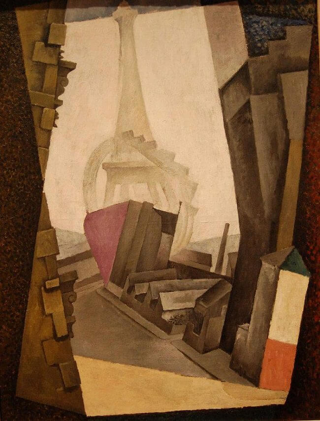 The Eiffel Tower, 1914 by Diego Rivera